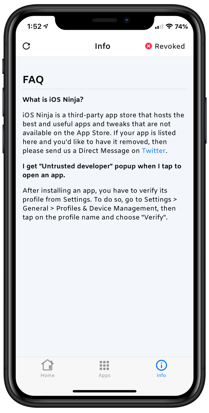 Download iOS Ninja Mobile App